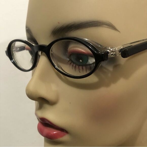 Rare Authentic Face a Face BINGO Oval Black/Clear Eye Glasses France - Picture 7 of 7